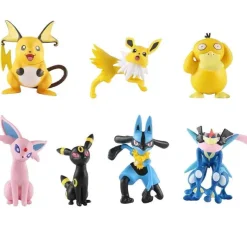 7Er Set Pokemon Figuren Pikachu Lucario Jolteon Espeon Psyduck