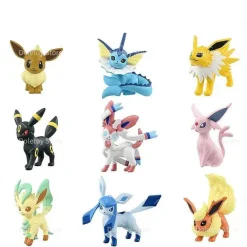 Evoli, Aquana, Blitza, Flamara, Psiana, Nachtara, Folipurba, Glaziola, Feelinara Figuren