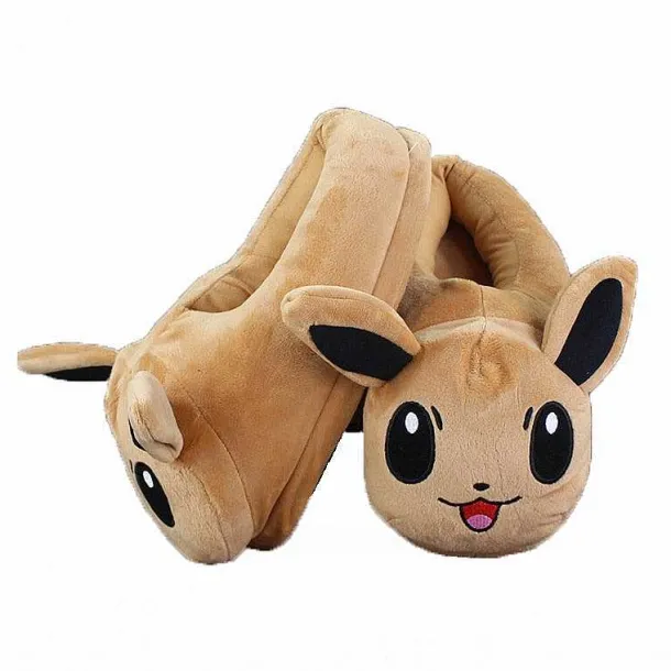 Evoli Eevee Flauschige Plusch Hausschuhe Slipper