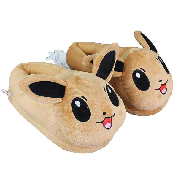 Evoli Eevee Flauschige Plusch Hausschuhe Slipper