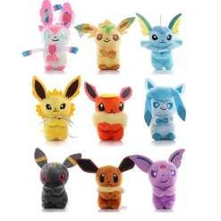 Evoli Entwicklungen Kuscheltiere Im 9Er Set (Ca. 11Cm) Mit Evoli,Feelinare, Blitza, Nachtara Etc.
