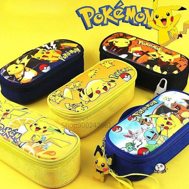 Federmappe Bzw. Tasche In Vielen Verschiedenen Pokemon Motiven