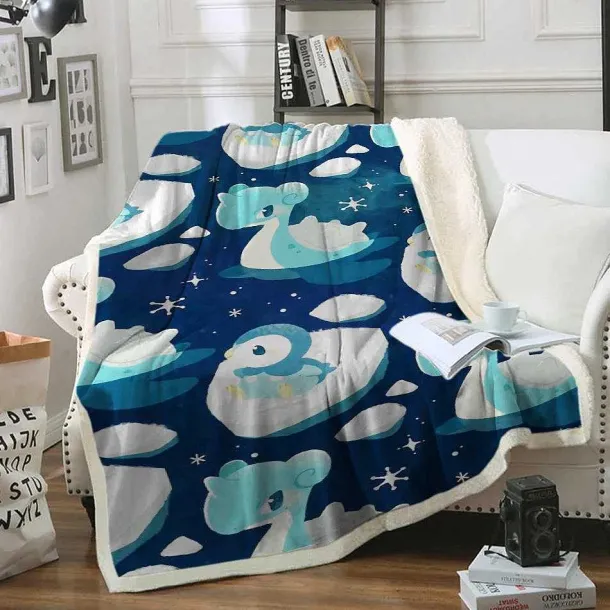 Flauschige Pokemon Flanell Decke