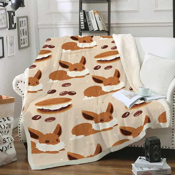 Flauschige Pokemon Flanell Decke