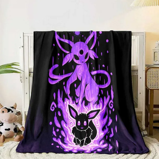 Flauschige Weiche Decken Mit Pikachu Und Evoli Motiven