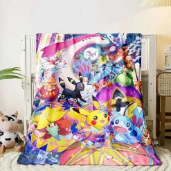 Flauschige Weiche Decken Mit Pikachu Und Evoli Motiven