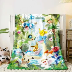 Flauschige Weiche Decken Mit Pikachu Und Evoli Motiven