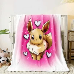 Flauschige Weiche Decken Mit Pikachu Und Evoli Motiven