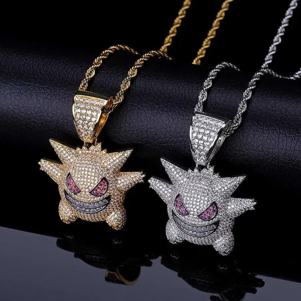 Gengar Pokemon Hip Hop Halskette