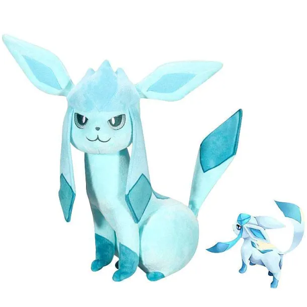 Glaziola / Glaceon Im Neuen Look - Pokemon Kuscheltier (Ca. 30Cm)