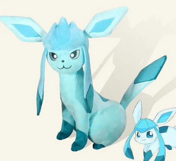 Glaziola / Glaceon Im Neuen Look - Pokemon Kuscheltier (Ca. 30Cm)