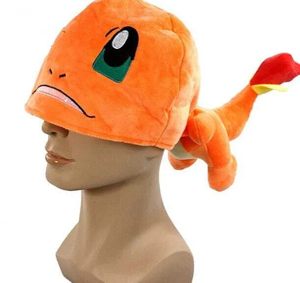 Glumanda Charmander Plusch Wiinter Beanie Cosplay Mutze