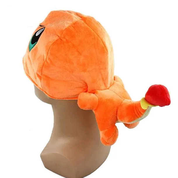 Glumanda Charmander Plusch Wiinter Beanie Cosplay Mutze