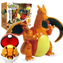 Glurak / Charizard Spiel Figur Mit Pokeball Pokemon Spielzeug Set