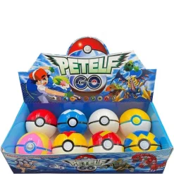 Grose Pokebälle (Ca. 8Cm) Mit Figuren (8 Stk. Im Spiel Set)