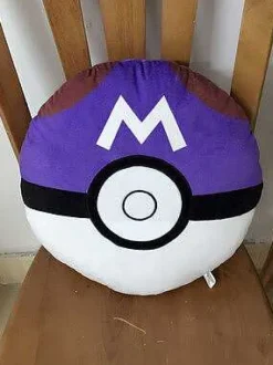 Groses Plusch Pokeball Kissen Ca. 40X40Cm