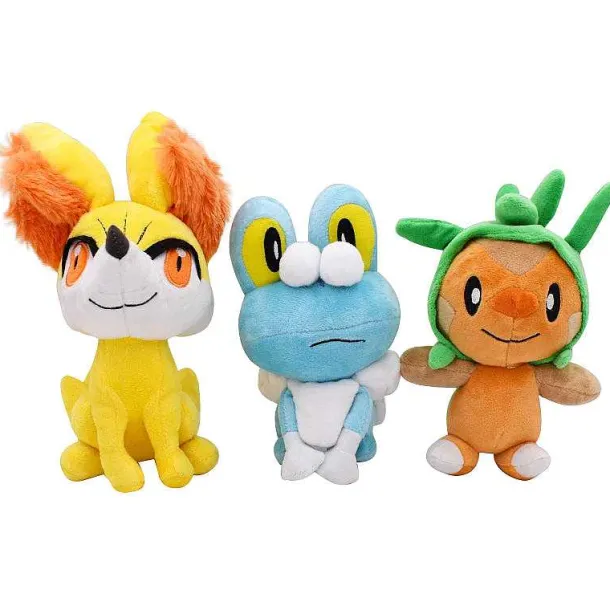 Igamaro / Chespin, Fynx / Fennekin Oder Froxy / Froakie Pokemon Stofftier (Ca. 17-24Cm)