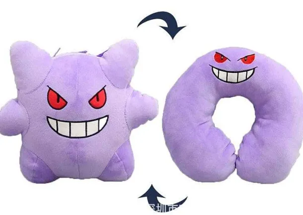 2 In 1 Pokemon Pluschtier Und Nackenhornchen Gengar
