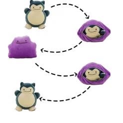2 In 1 Snorlax / Ditto Transformer Plusch Figur (Ca. 30Cm)