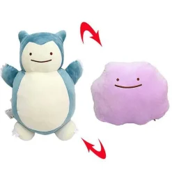 2 In 1 Snorlax / Ditto Transformer Plusch Figur (Ca. 30Cm)
