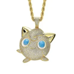 Jigglypuff Pummeluff Halskette Hip Hop Style Pokemon
