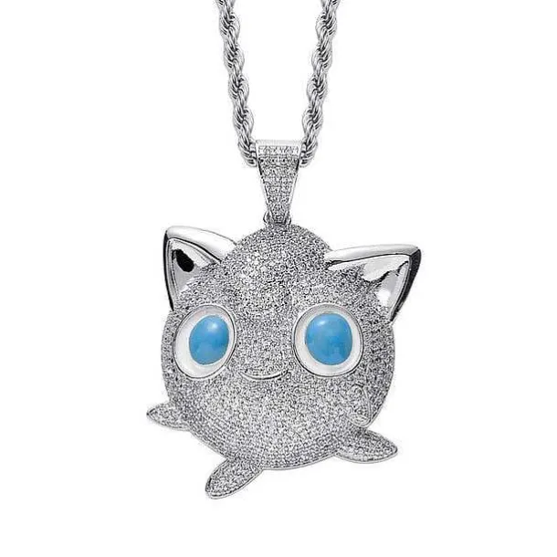 Jigglypuff Pummeluff Halskette Hip Hop Style Pokemon