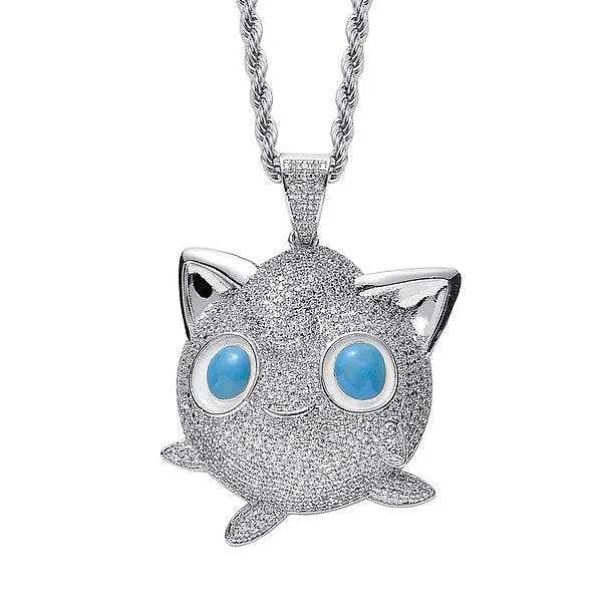 Jigglypuff Pummeluff Halskette Hip Hop Style Pokemon