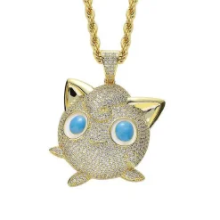 Jigglypuff Pummeluff Halskette Hip Hop Style Pokemon
