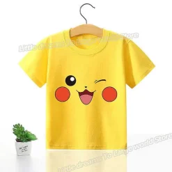 Kinder T-Shirts Mit Niedlichen Pokemon Oder Pikachu Motiven