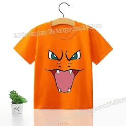 Kinder T-Shirts Mit Niedlichen Pokemon Oder Pikachu Motiven