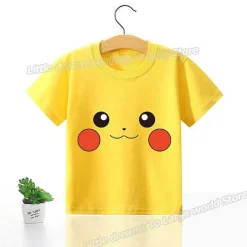 Kinder T-Shirts Mit Niedlichen Pokemon Oder Pikachu Motiven