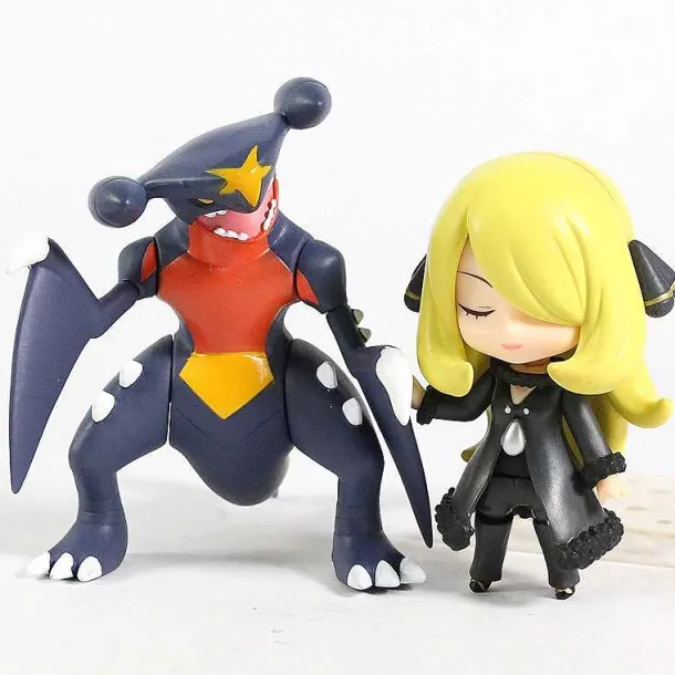 Knakrack / Garchomp & Cynthia Set Pokemon Figur (Ca. 10Cm)