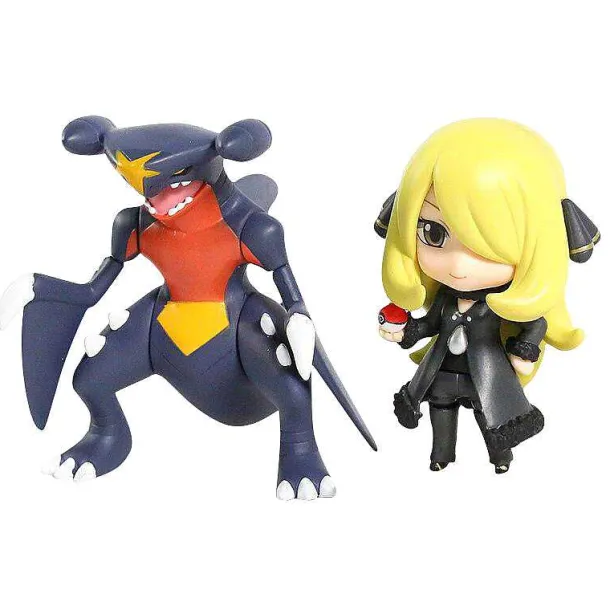 Knakrack / Garchomp & Cynthia Set Pokemon Figur (Ca. 10Cm)