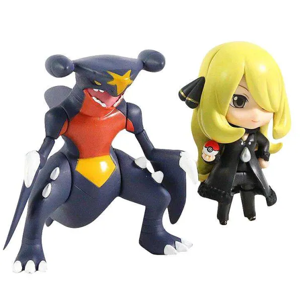 Knakrack / Garchomp & Cynthia Set Pokemon Figur (Ca. 10Cm)