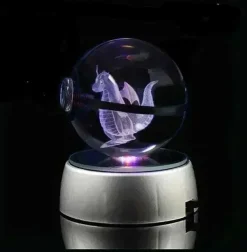 Kristall Pokeball Mit 3D Effekt Realxo Mewtu Pikachu Uvm.
