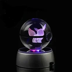 Kristall Pokeball Mit 3D Effekt Realxo Mewtu Pikachu Uvm.