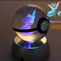 Kristall Pokeball Mit 3D Effekt Realxo Mewtu Pikachu Uvm.