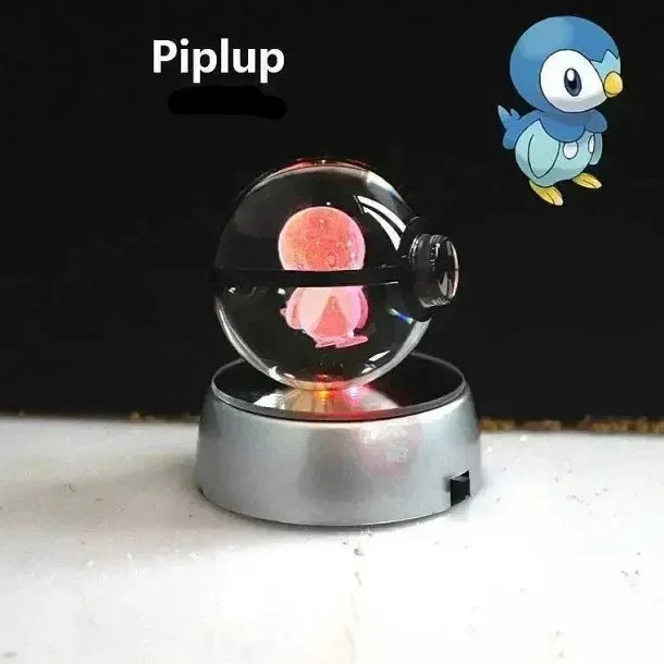 Kristall Pokeball Mit 3D Effekt Realxo Mewtu Pikachu Uvm.