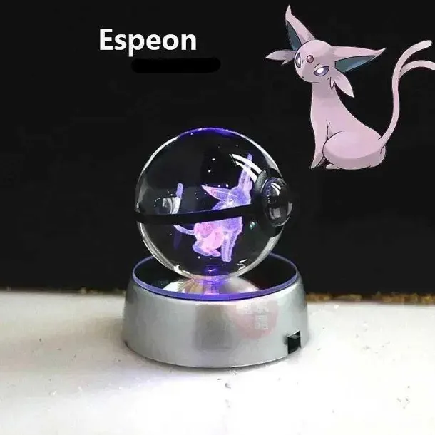 Kristall Pokeball Mit 3D Effekt Realxo Mewtu Pikachu Uvm.