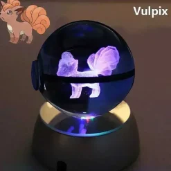 Kristall Pokeball Mit 3D Effekt Realxo Mewtu Pikachu Uvm.