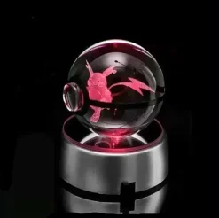 Kristall Pokeball Mit 3D Effekt Realxo Mewtu Pikachu Uvm.
