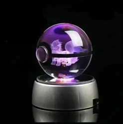 Kristall Pokeball Mit 3D Effekt Realxo Mewtu Pikachu Uvm.