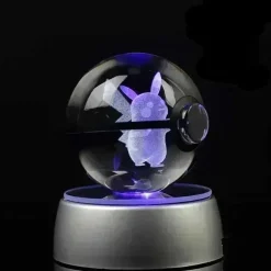 Kristall Pokeball Mit 3D Effekt Realxo Mewtu Pikachu Uvm.