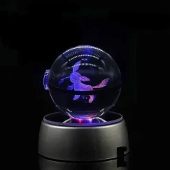 Kristall Pokeball Mit 3D Effekt Realxo Mewtu Pikachu Uvm.
