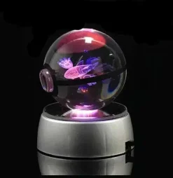 Kristall Pokeball Mit 3D Effekt Realxo Mewtu Pikachu Uvm.