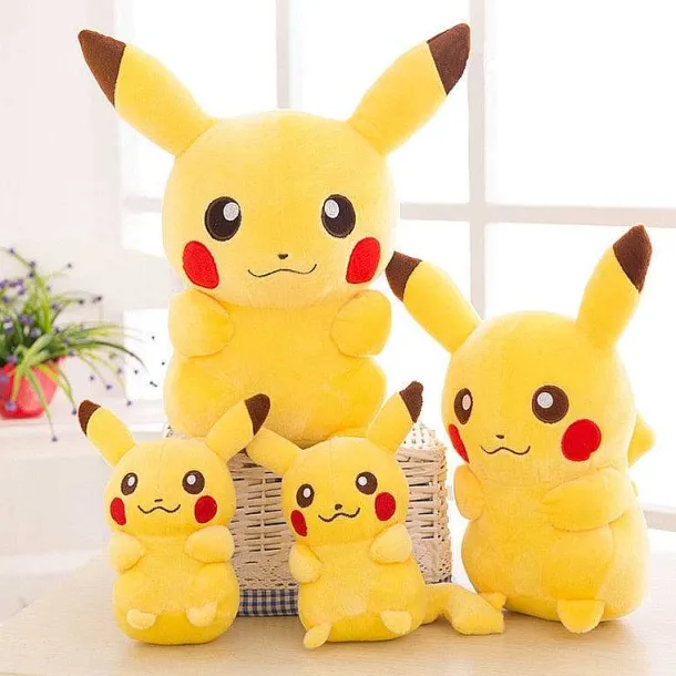 Lachender Pikachu Stofftier Kuscheltier In Verschiedenen Grosen (20-45Cm)