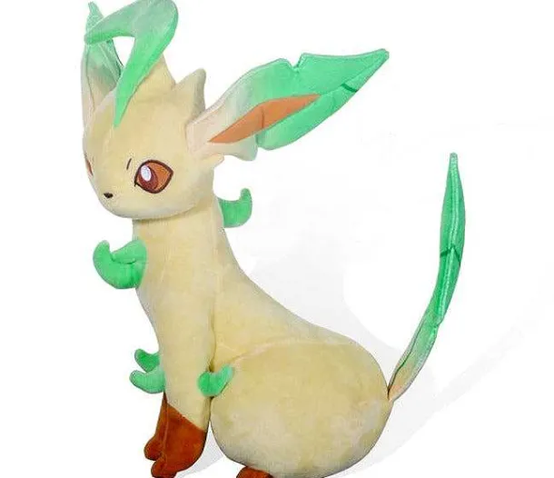 Leafeon Folipurba Pokemon Kuscheltier Kuschelig, Ca. 32Cm