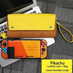 Leder Schutztasche Pokemon Pikachu Design Fur Switch Konsolen