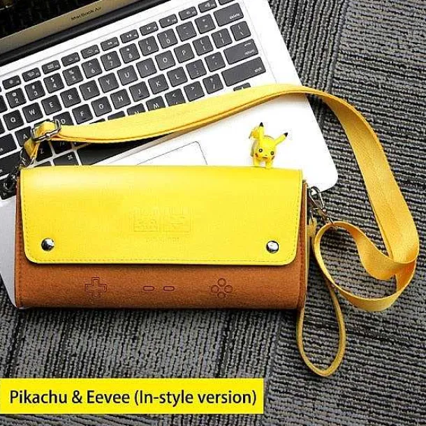 Leder Schutztasche Pokemon Pikachu Design Fur Switch Konsolen