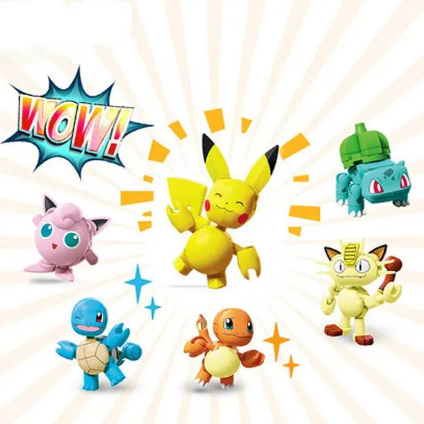 Mega Bloks Pokemon Series Pikachu Glumanda Schiggy Und Mehr